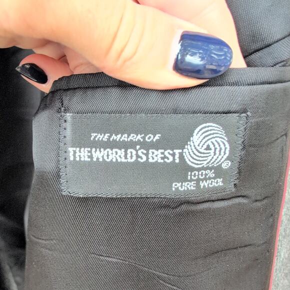 Imperial by Haggar 100% Pure Wool Tweed Tailored Suit Coat Men's 44R - Picture 4 of 9